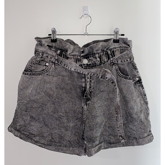 DECJUBA dark wash denim high waist shorts size 14 - Picture 3 of 6